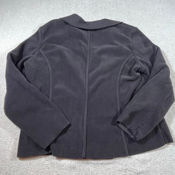 Coldwater Creek Women’s Large Brown Sherpa Lined Long Sleeve Button Front Shirt - Picture 2 of 6